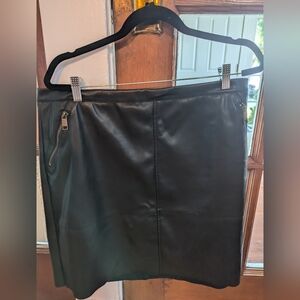 Banana Republic Vegan Leather Mini Skirt